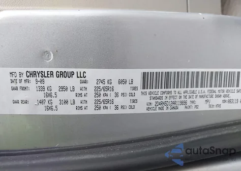 2010 Dodge Grand Caravan Sxt z USA, uszkodzony, nr VIN 2D4RN5D12AR119896